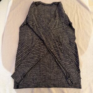 Lululemon Athletica Black Patterned Sleeveless Top